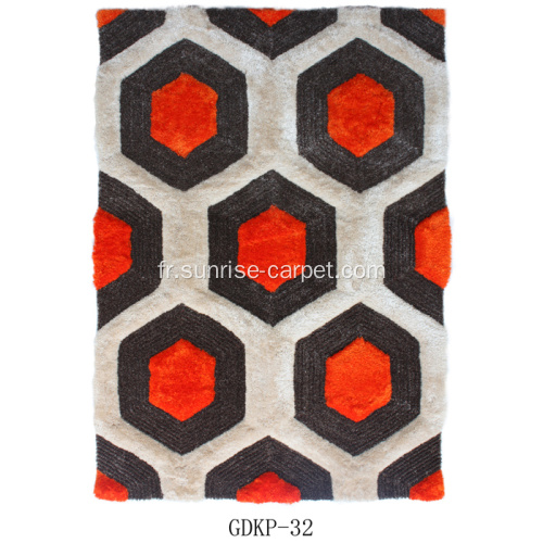 Polyester Soft and Silk Shaggy 3D &amp; 4D Rug